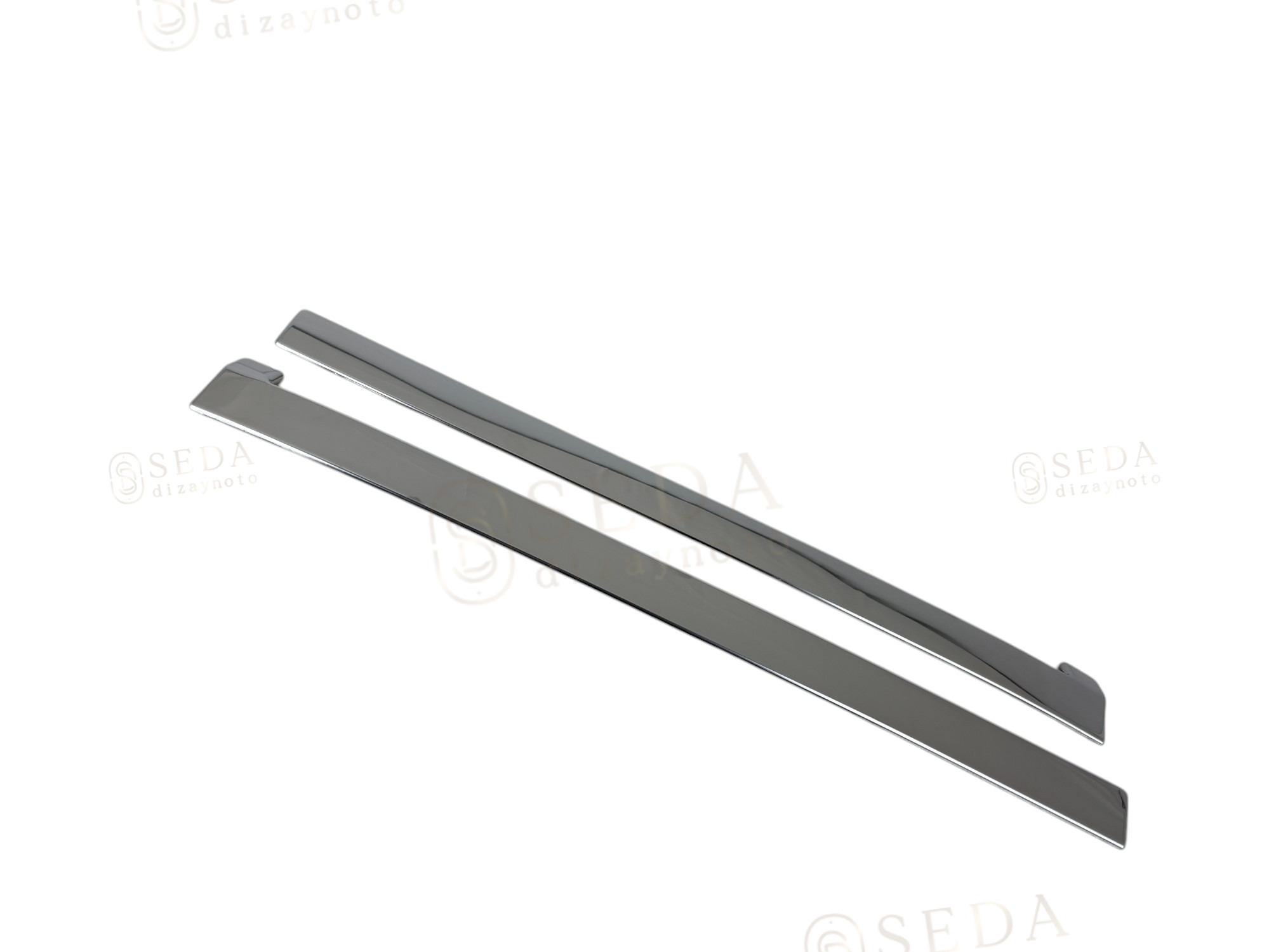 Ford Courier Van 2014 > 2023 Sürgülü Kapı Çıtası 2 Prç. P. Çelik - Görsel 2