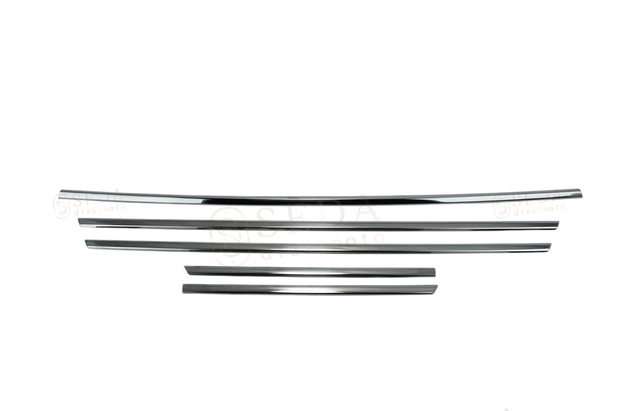 Ford Custom Van 2012 > 2017 Ön Tampon Çıtası 5 Prç P. Çelik