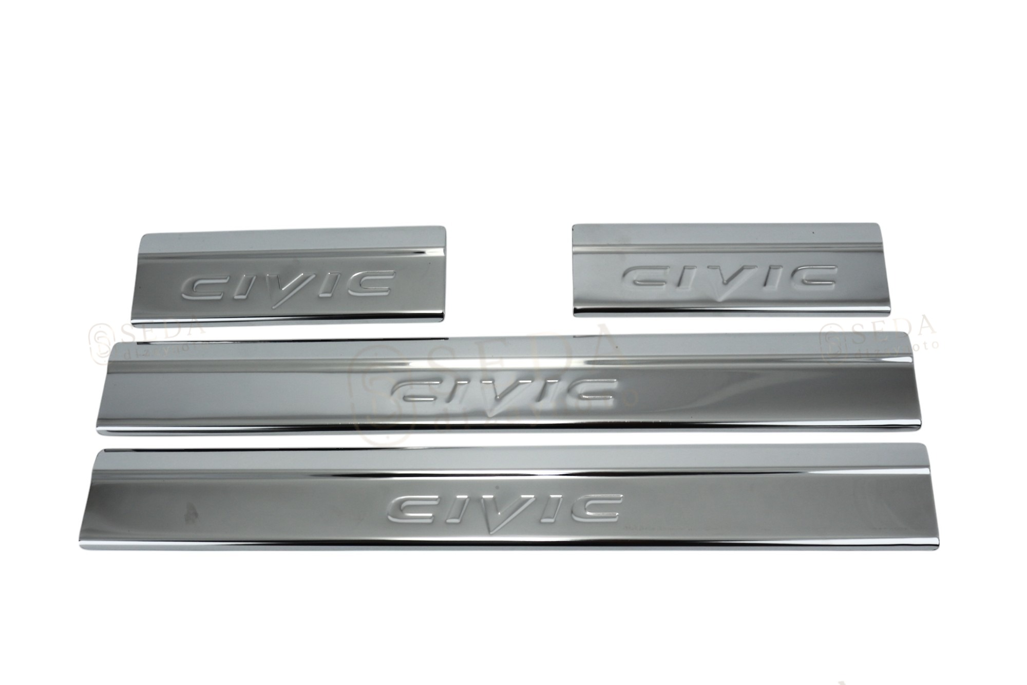 Honda Civic SD 2012 > 2016 Kapı Eşiği 4 Prç. P. Çelik