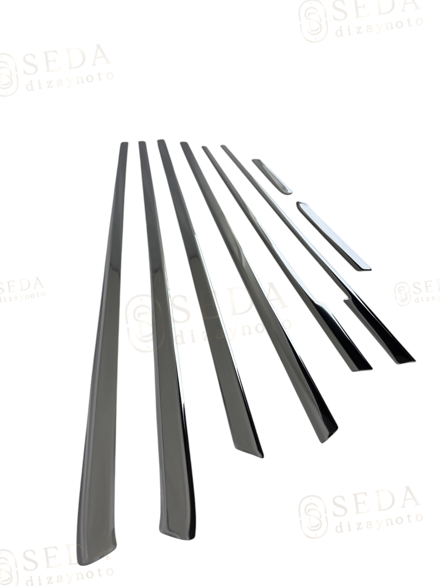 Mercedes Vito W447 Van 2014 > Cam Alt Çıtaları 8 Prç.(Tek Sürgü L3) - Görsel 2