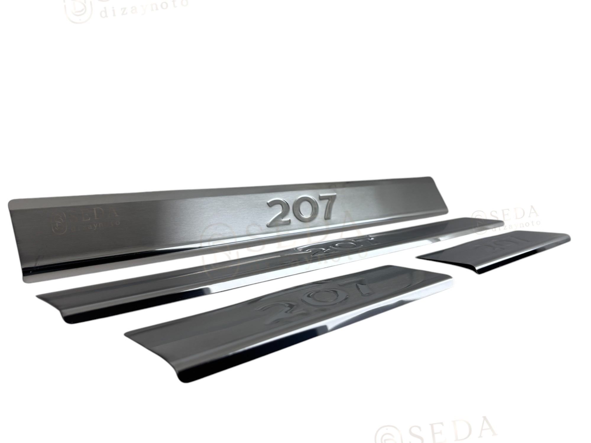 Peugeot 207 HB /SW 2006 > 2012 Kapı Eşiği 4 Prç. P. Çelik - Görsel 5