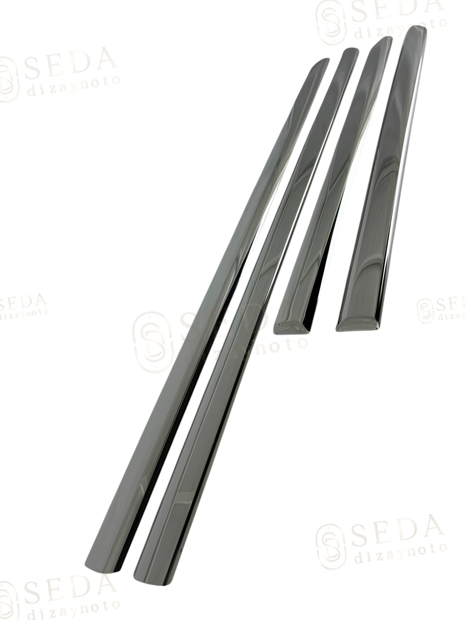 Peugeot 407 SD/SW/Coupe 2004 > 2010 Yan Kapı Çıtası 4 Prç. P. Çelik - Görsel 2