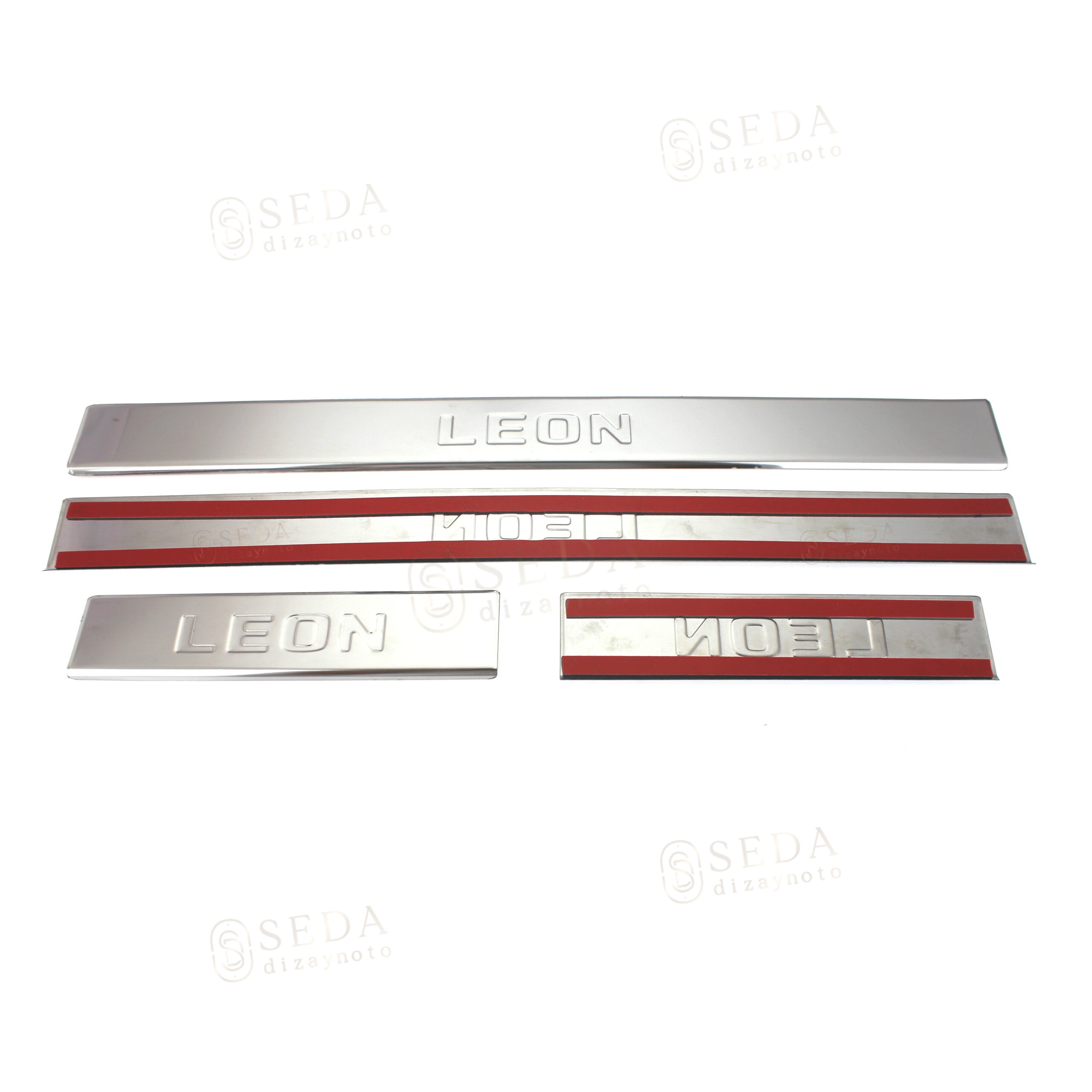 Seat Leon 3 HB 2012 > Kapı Eşiği 4 Prç. P. Çelik - Görsel 4