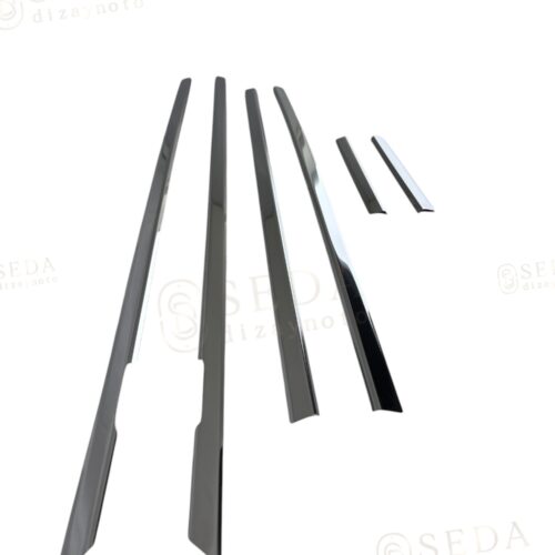 VW Passat 3b SD 2000 > 2005 Cam Çıtası 4 Prç. P. Çelik