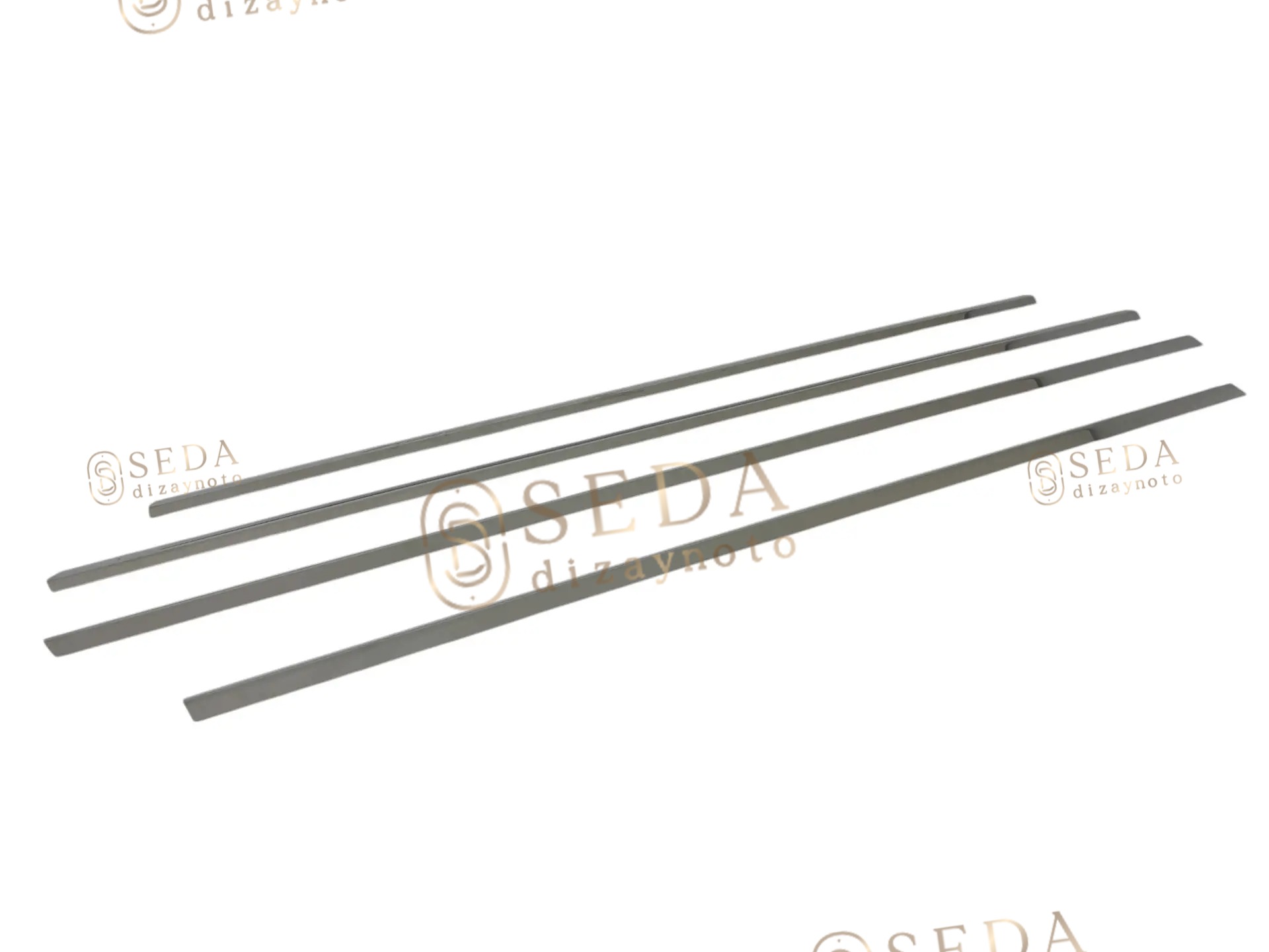 Bmw 3 Serisi E-46 SD 1998 > 2003 Cam Çıtası 4 Prç. P. Çelik - Görsel 3