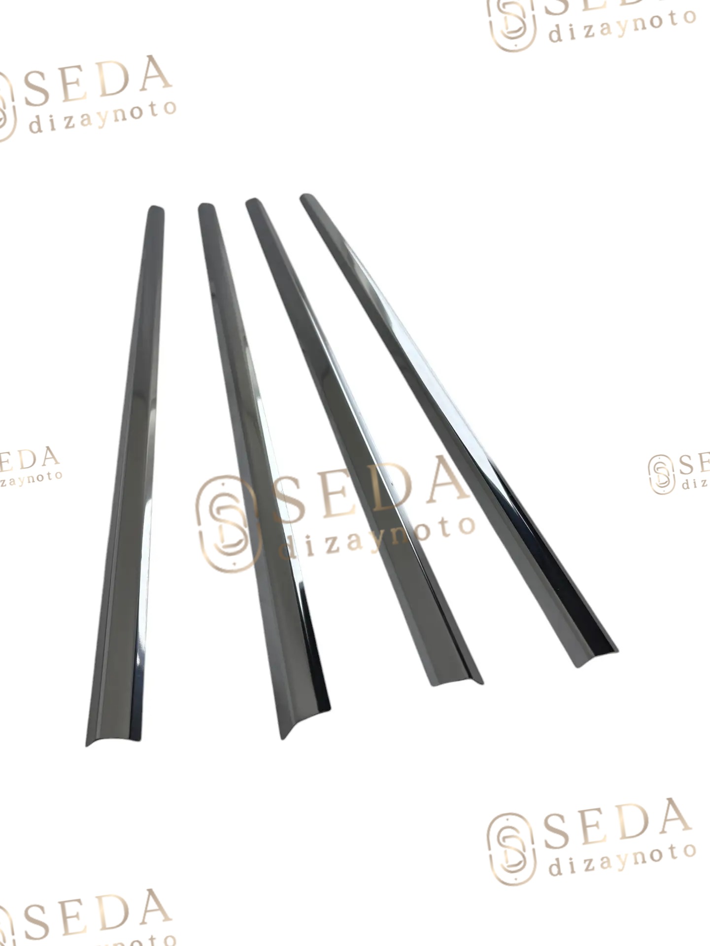 Chevrolet Aveo SD 2006 >2011 Cam Çıtası 4 Prç. P. Çelik - Sedan - Görsel 2