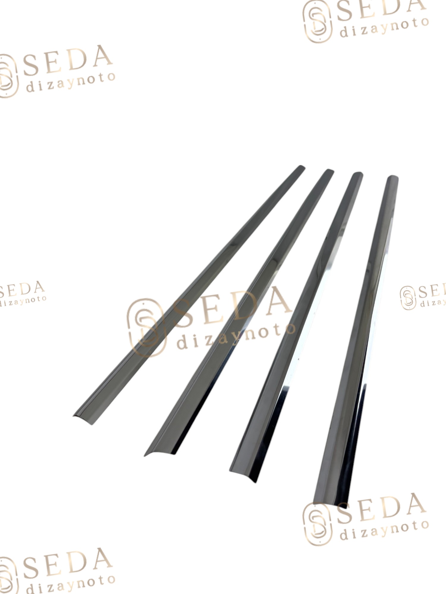 Chevrolet Aveo SD 2006 >2011 Cam Çıtası 4 Prç. P. Çelik - Sedan