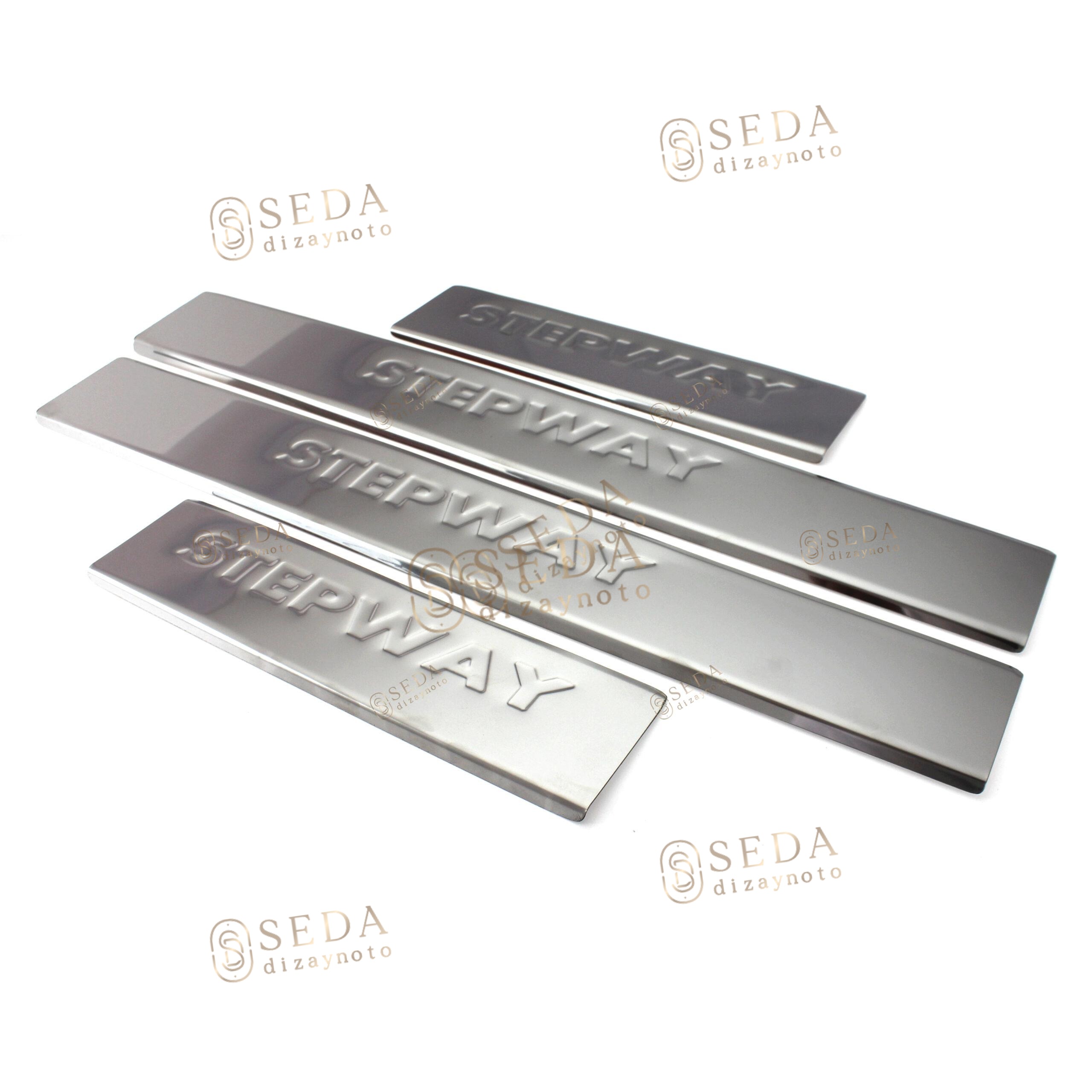 Dacia Sandero 2 HB 2012 > Kapı Eşiği 4 Prç. P. Çelik