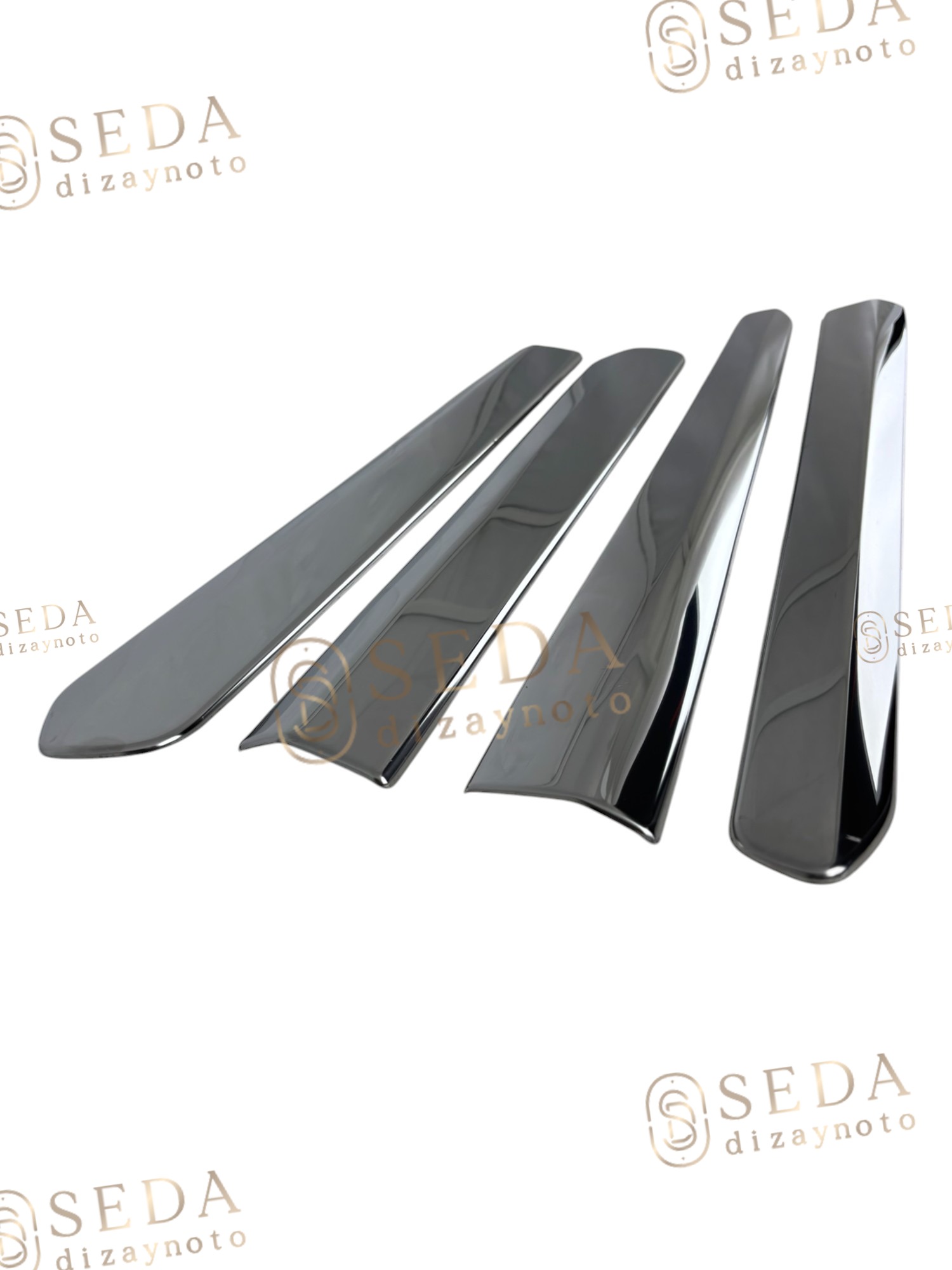 Fiat Doblo 2 Panel Van/Lav 2010 > Yan Kapı Çıtası 4 Prç. P. Çelik - Görsel 8