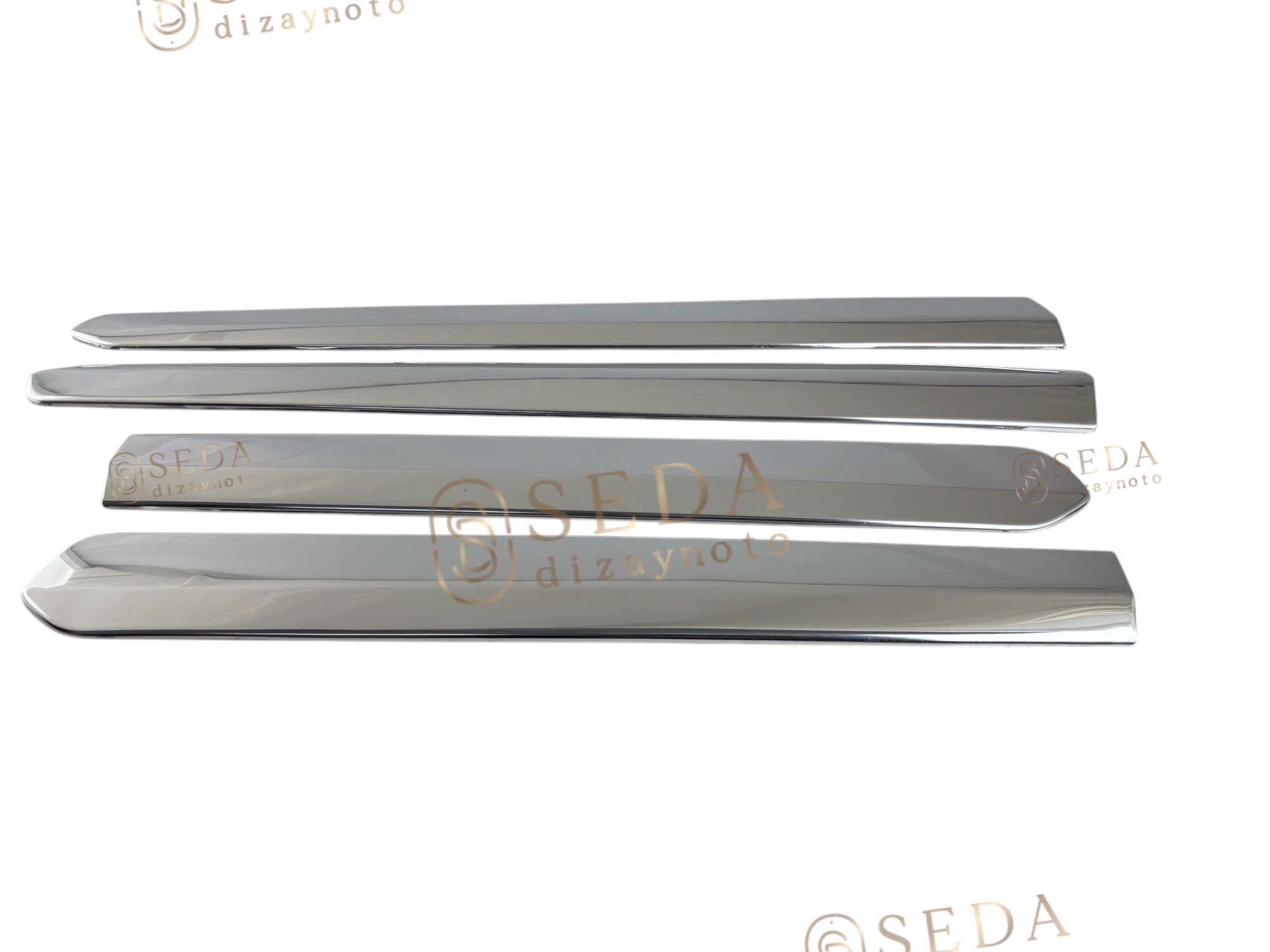 Fiat Doblo 2 Panel Van/Lav 2010 > Yan Kapı Çıtası 4 Prç. P. Çelik - Görsel 6