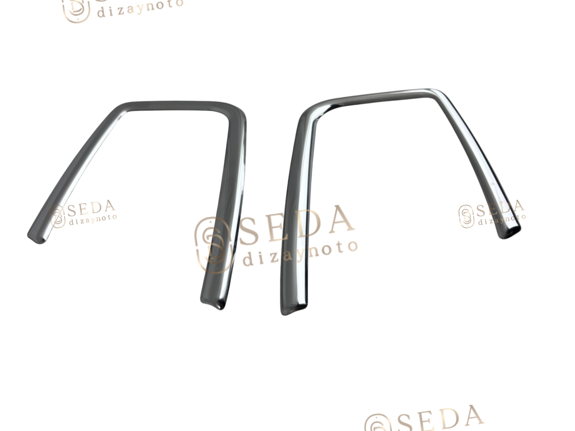 Fiat Fiorino Minivan/Mpv 2016 > Sis Farı Çerçevesi 2 Prç. P. Çelik - Görsel 2