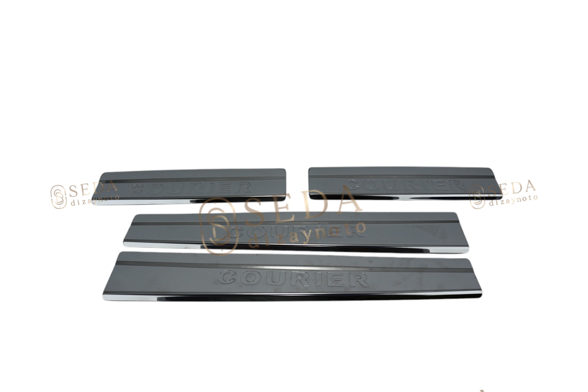 Ford Courier Van 2014 > 2023 Kapı Eşiği 4 Prç. P. Çelik