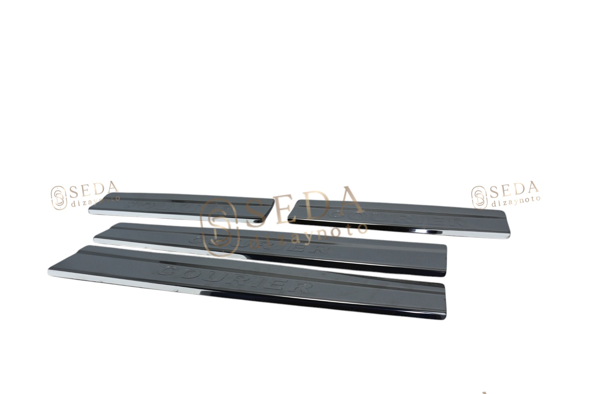 Ford Courier Van 2014 > 2023 Kapı Eşiği 4 Prç. P. Çelik - Görsel 3