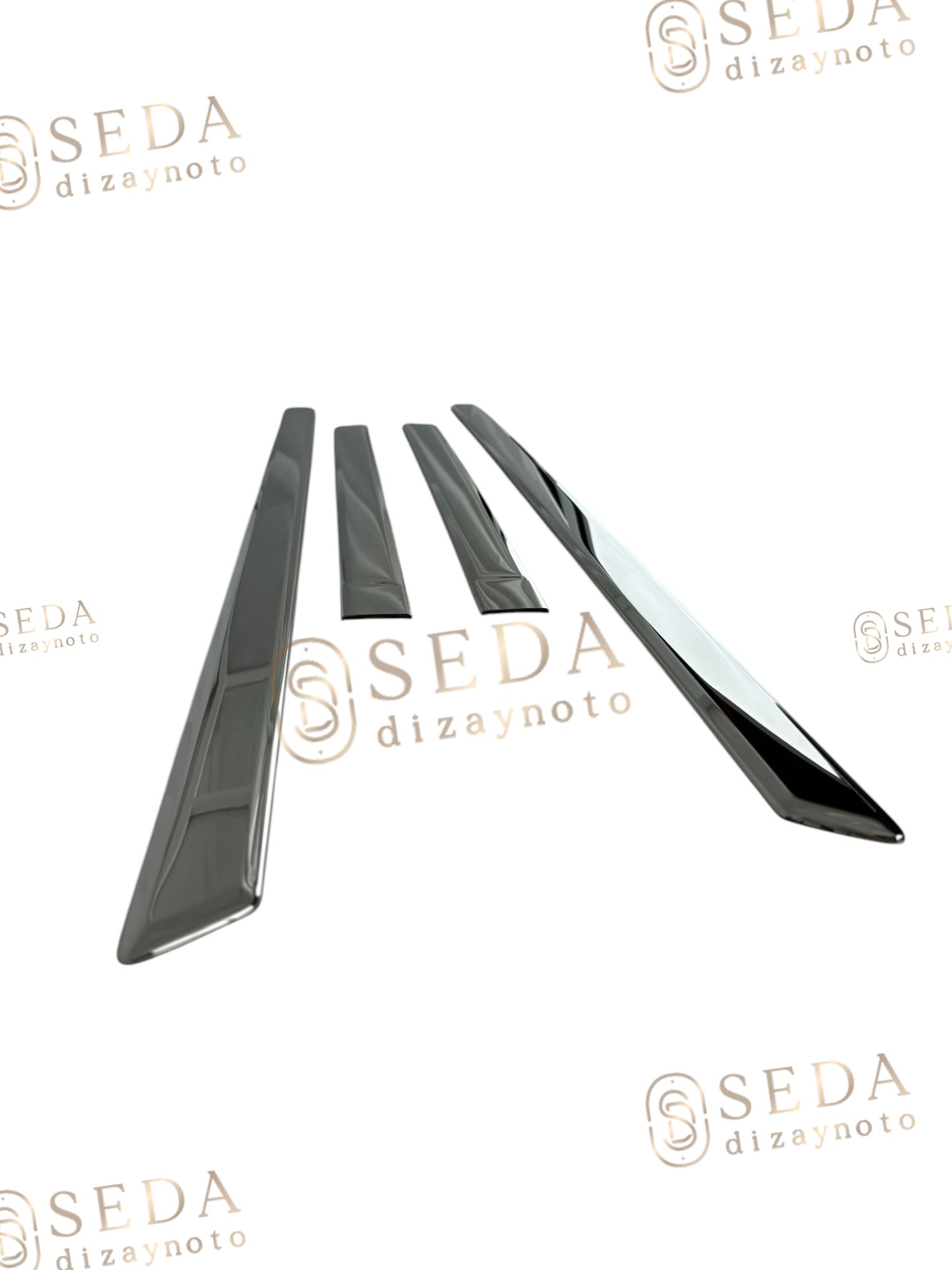 Ford Fiesta 5 HB /3d 2002 > 2006 Yan Kapı Çıtası 4 Prç. P. Çelik