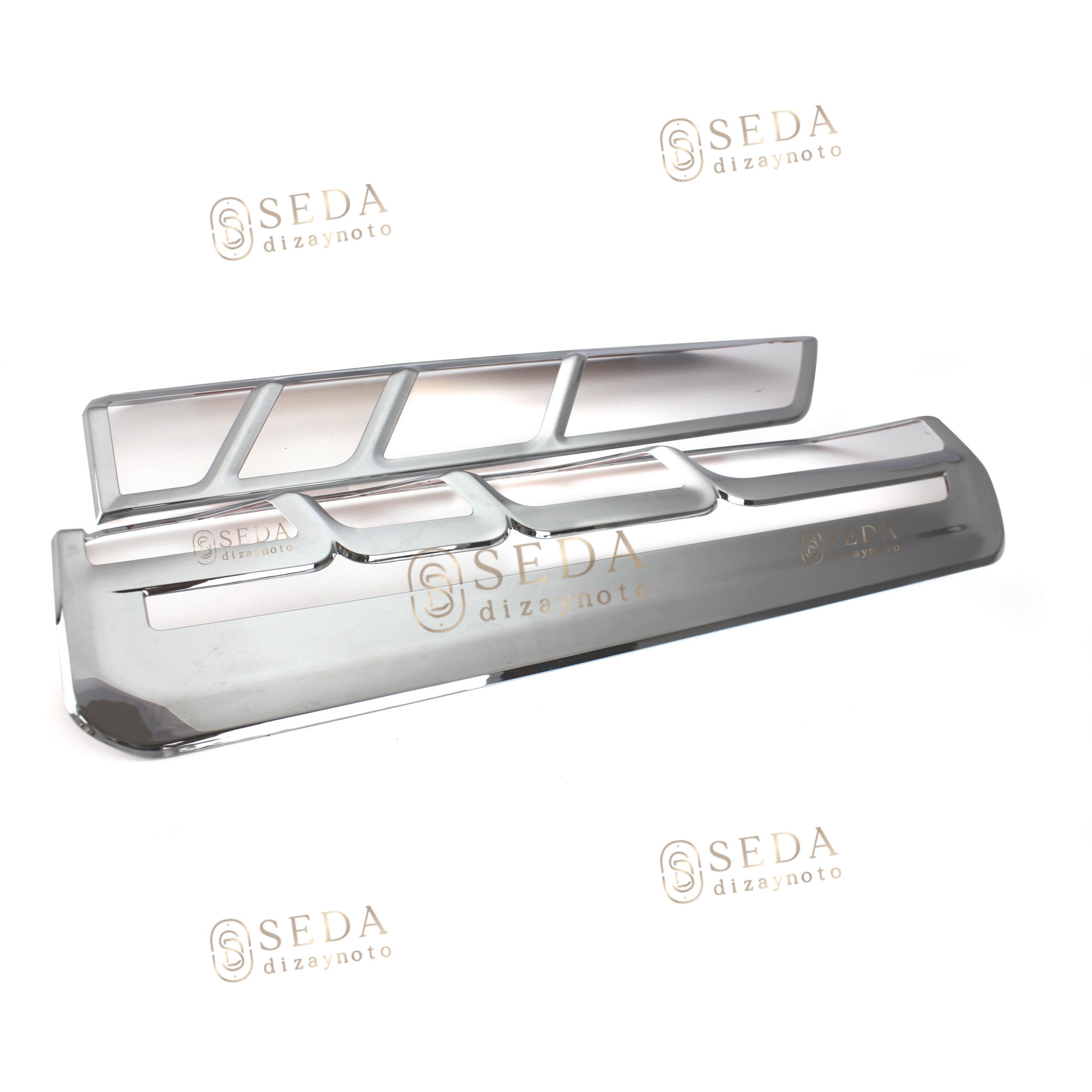 Ford Transit Van 2019 > Stop Çerçevesi 2 Prç. ABS Krom