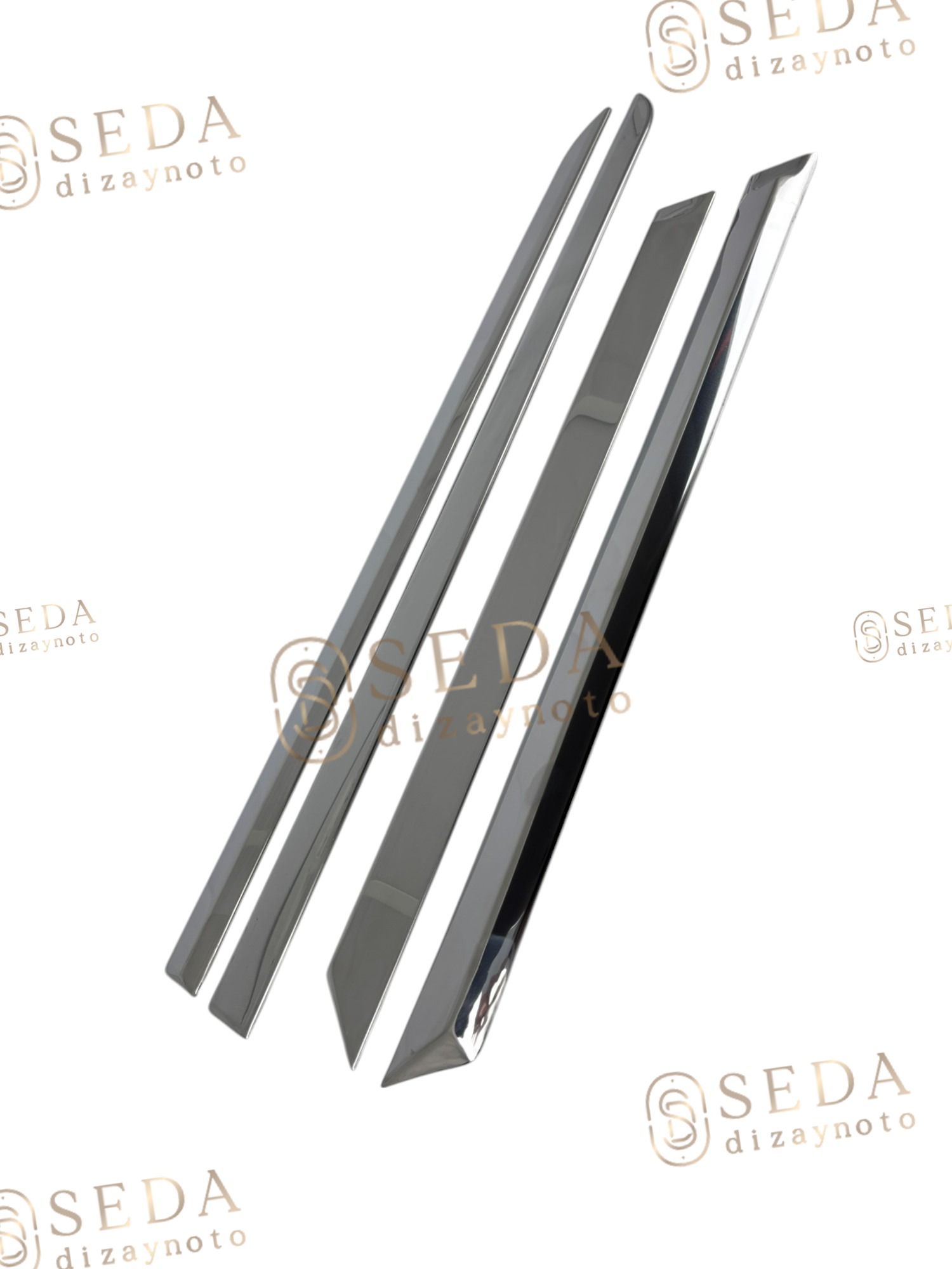 Opel Astra H (HB) HB 2004 > 2009 Yan Kapı Çıtası 4 Prç. P. Çelik - Görsel 5