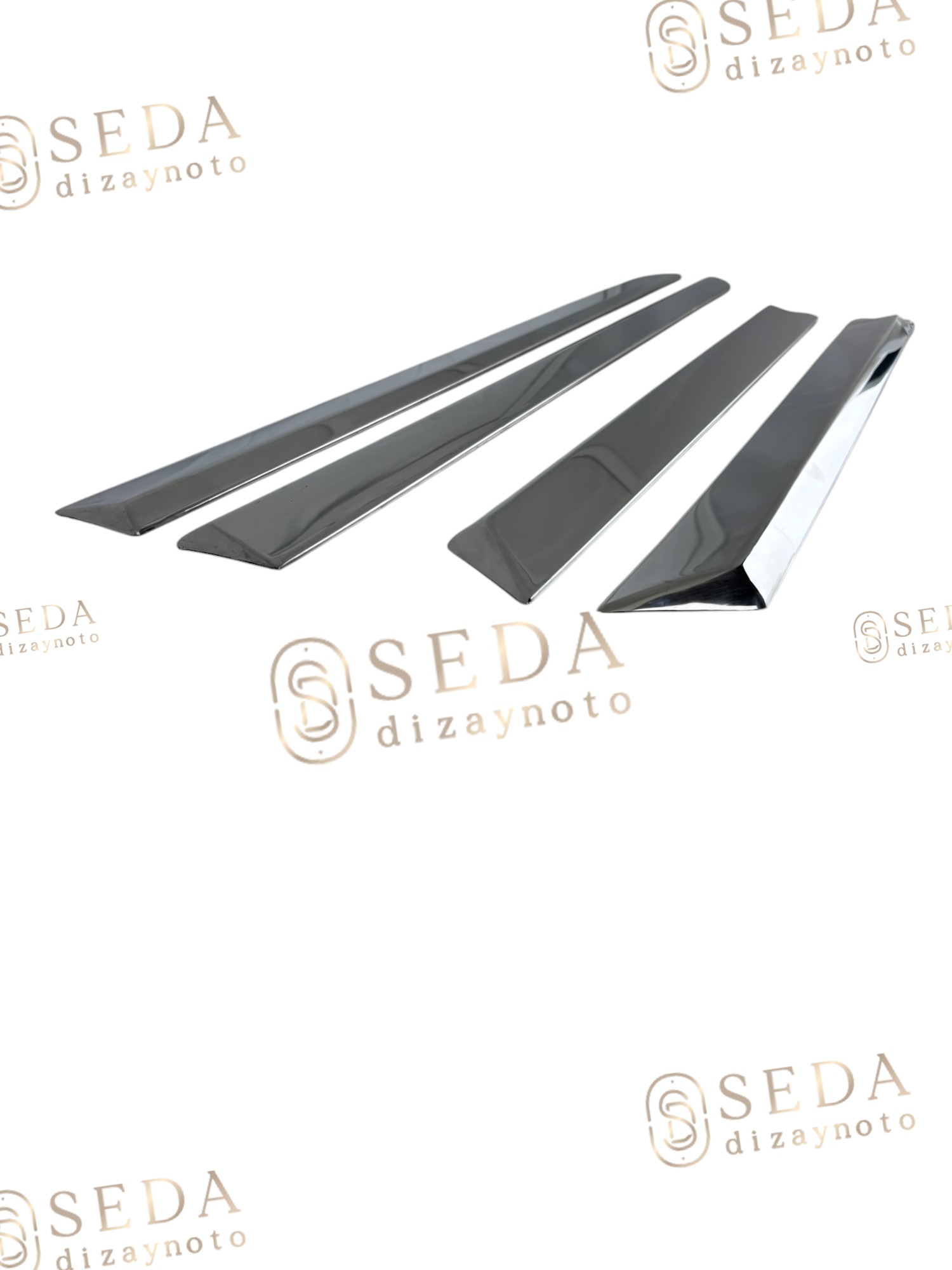 Opel Astra H (HB) HB 2004 > 2009 Yan Kapı Çıtası 4 Prç. P. Çelik - Görsel 3