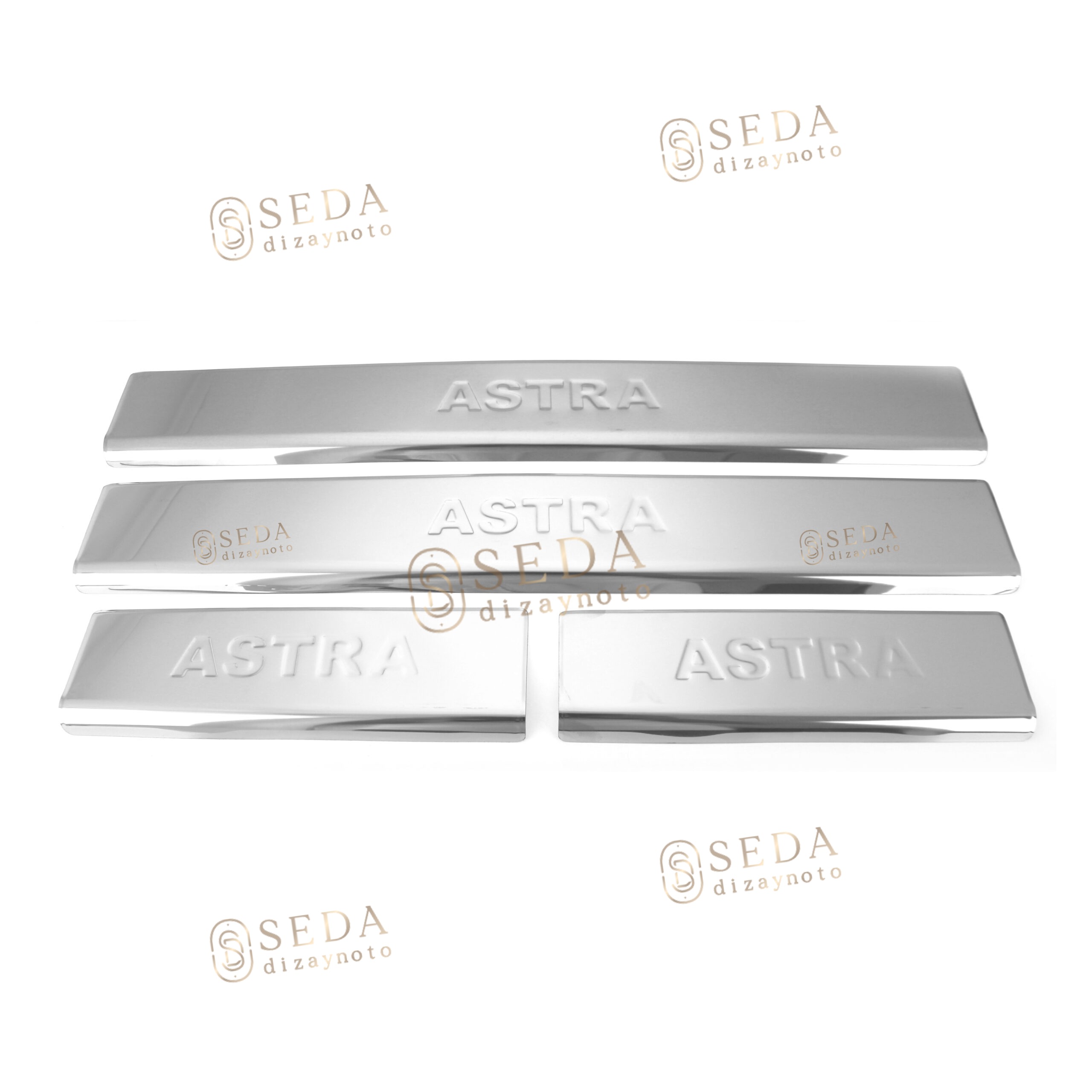 Opel Astra H (HB) HB /SD/SW 2004 > 2013 Kapı Eşiği 4 Prç. P. Çelik - Görsel 3