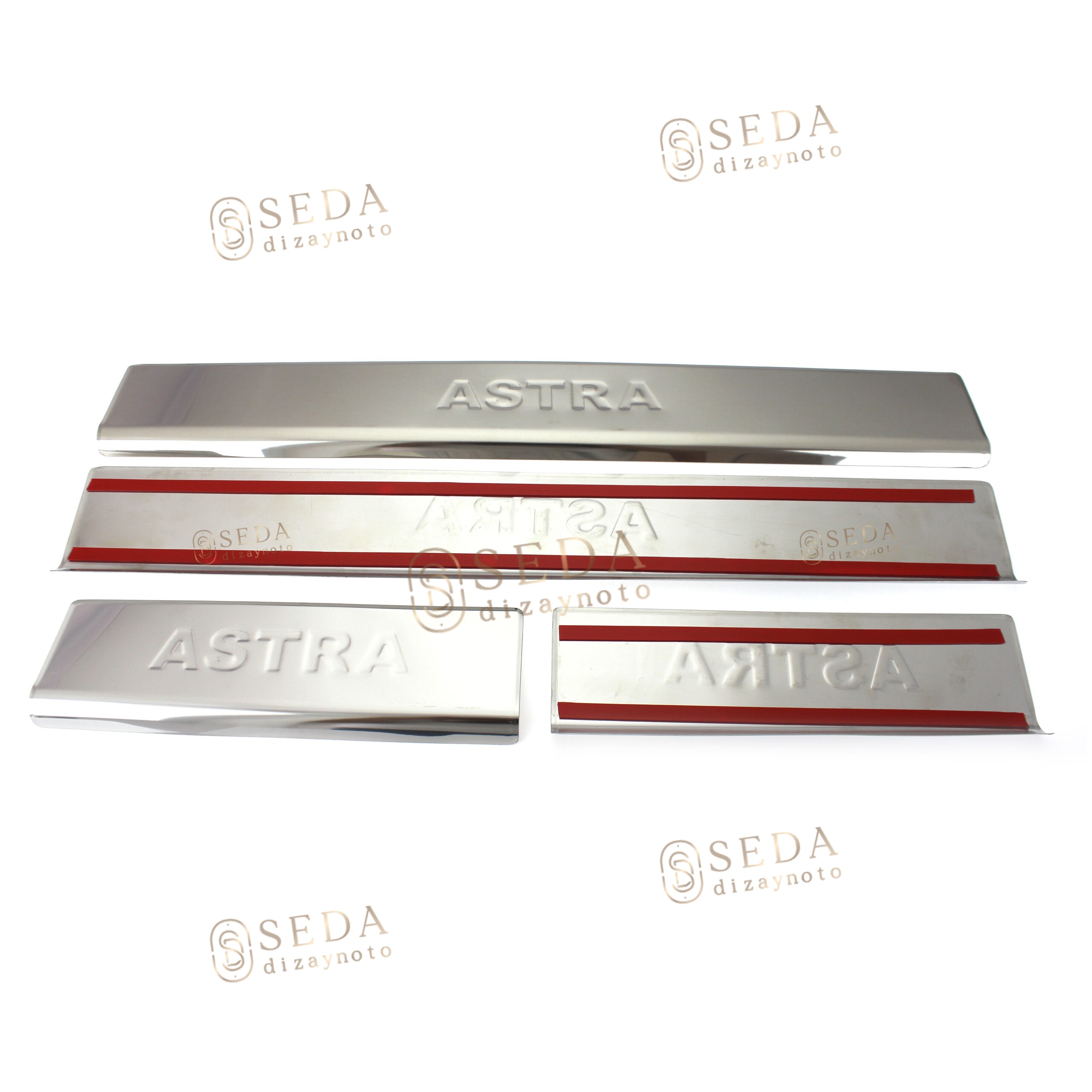 Opel Astra H (HB) HB /SD/SW 2004 > 2013 Kapı Eşiği 4 Prç. P. Çelik - Görsel 4