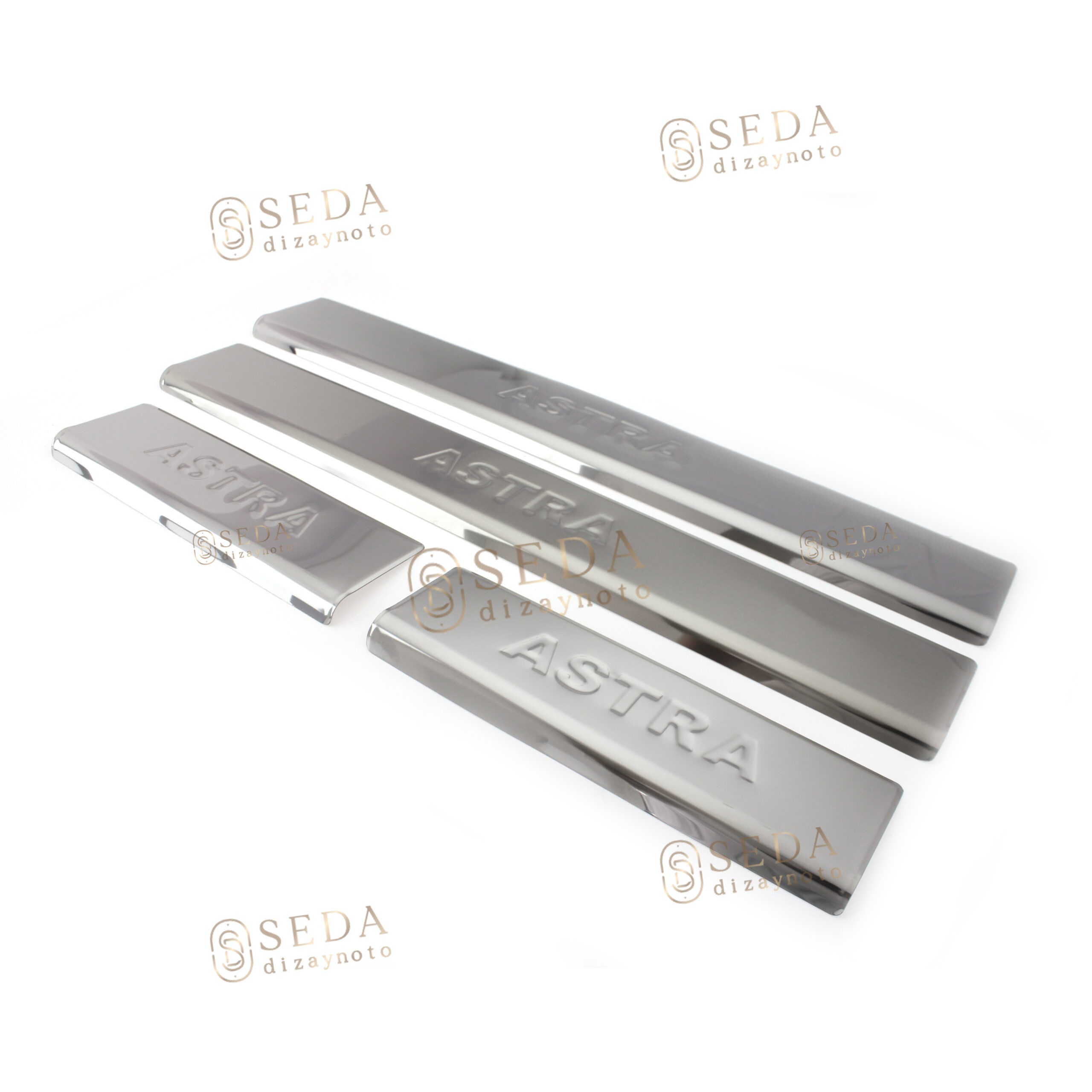 Opel Astra H (HB) HB /SD/SW 2004 > 2013 Kapı Eşiği 4 Prç. P. Çelik - Görsel 2