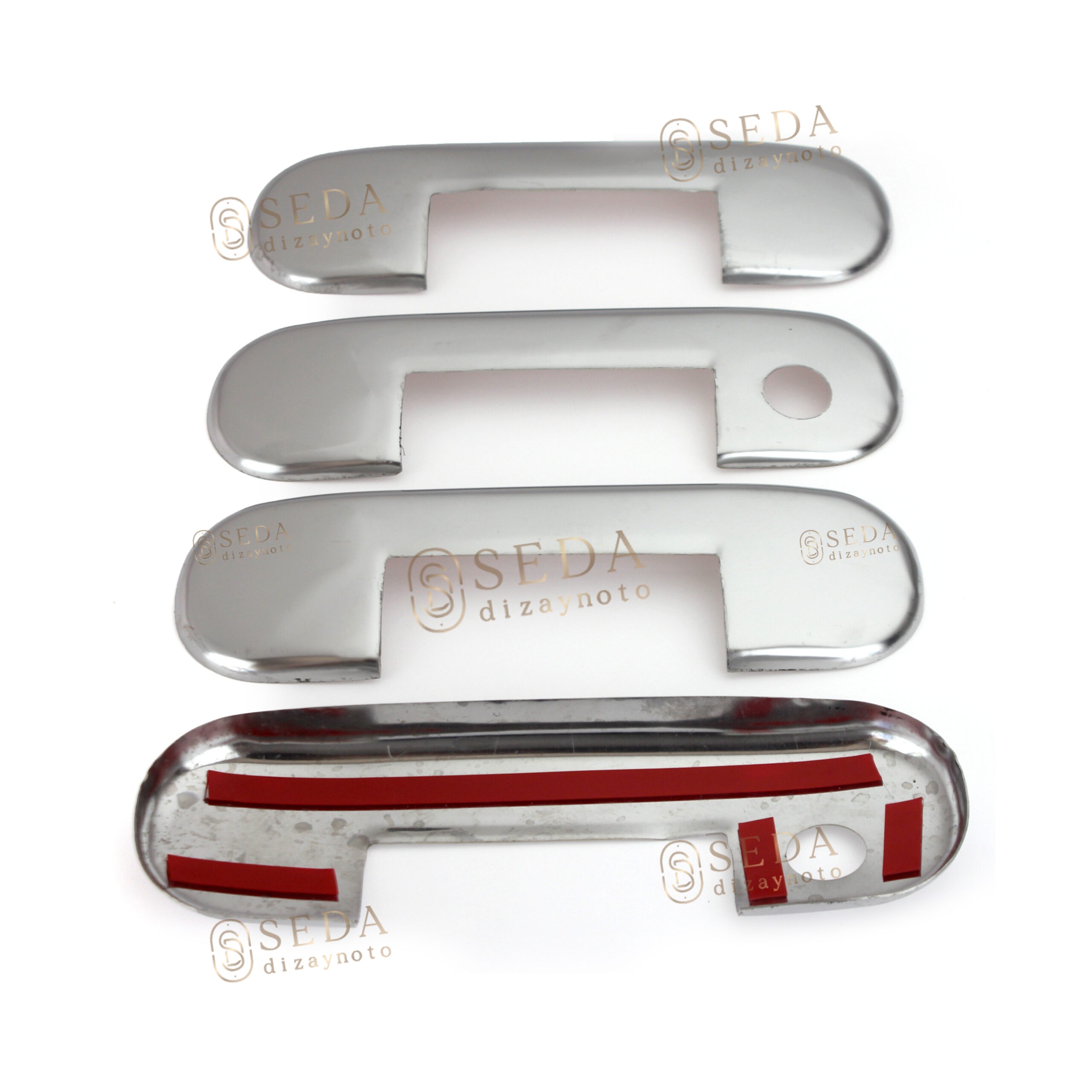 Tofaş Krom Kapı Kolu 4 Prç Paslanmaz Çelik - Görsel 3