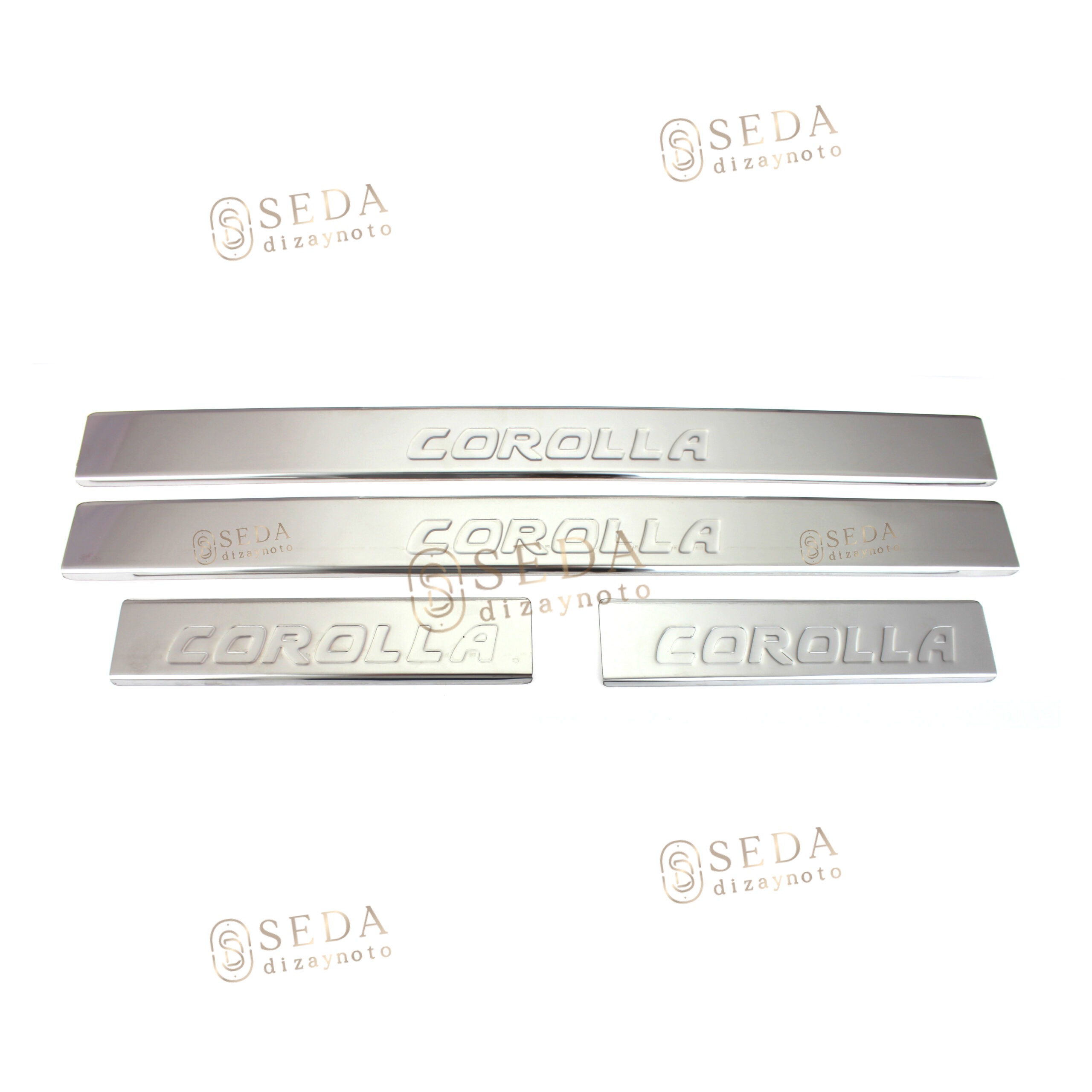 Toyota Corolla SD 2007 > 2012 Kapı Eşiği 4 Prç. P. Çelik - Görsel 3