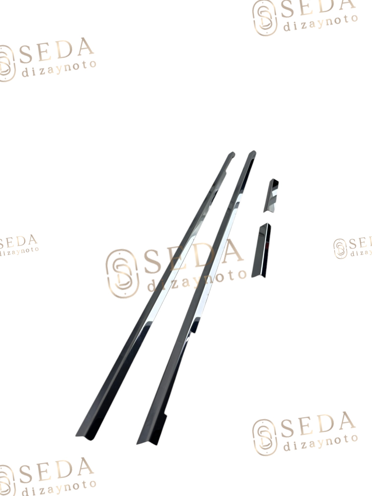 VW Caddy Mini Van 2003 > 2014 Cam Çıtası 4 Prç. P. Çelik - Görsel 4