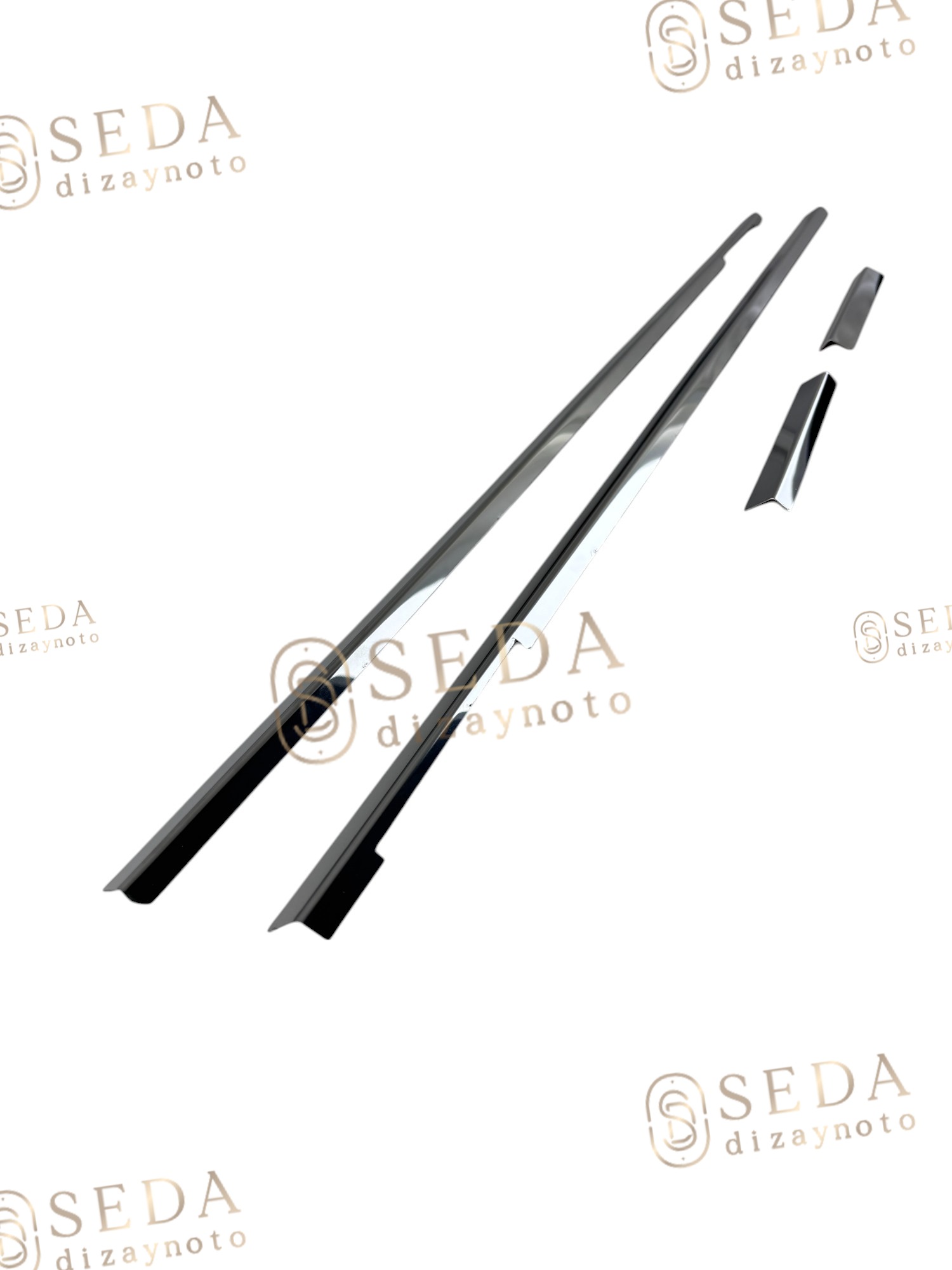 VW Caddy Mini Van 2003 > 2014 Cam Çıtası 4 Prç. P. Çelik - Görsel 2