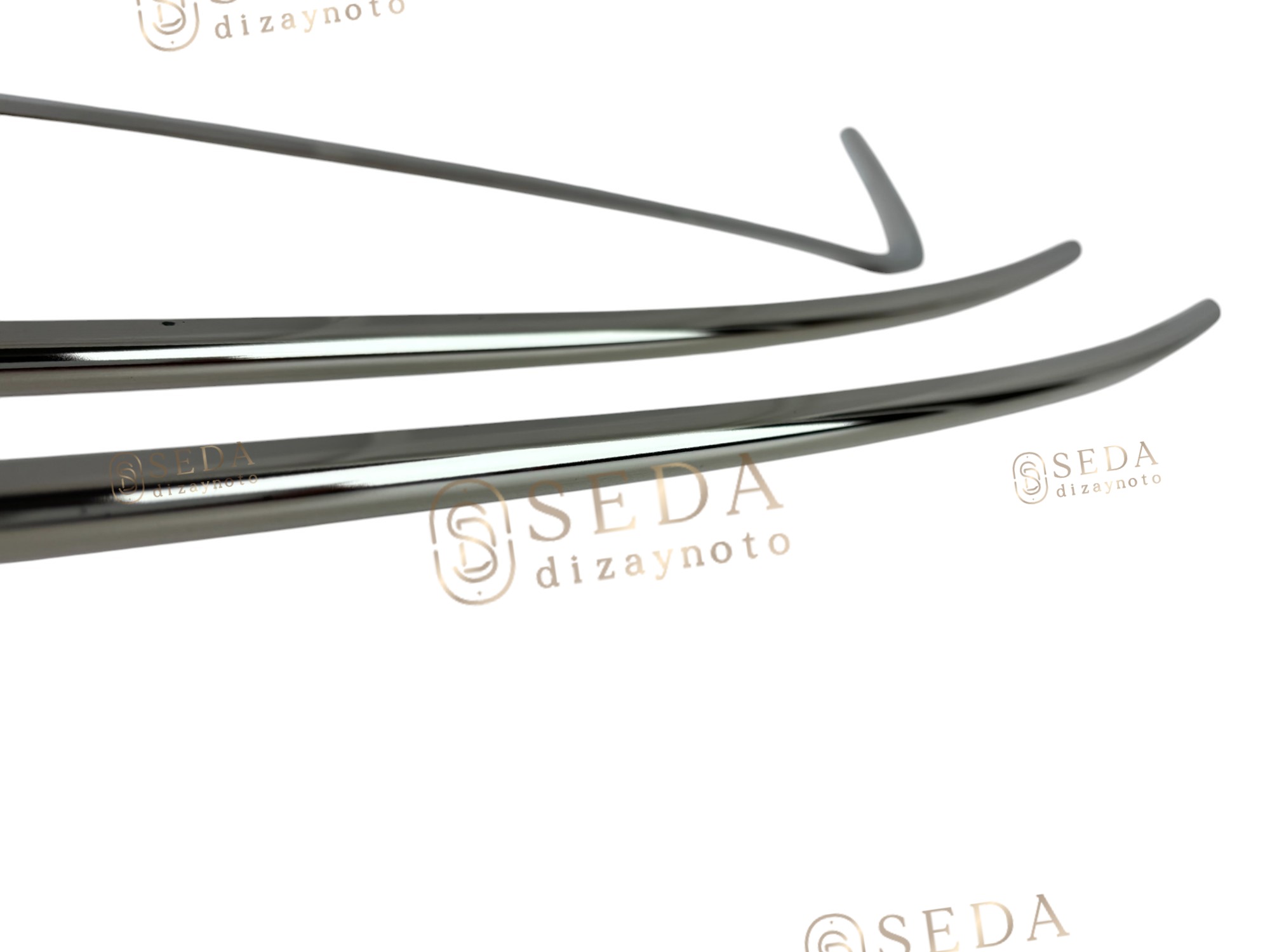 VW Caddy Mini Van 2010 > 2014 Ön Tampon Çıtası 3 Prç P. Çelik (Trendli - Görsel 2