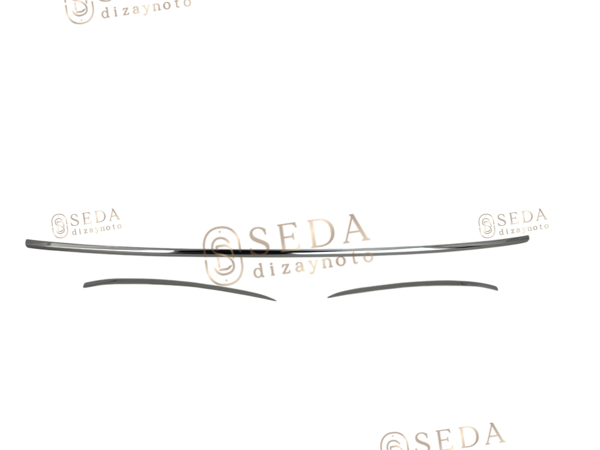 VW Golf 7 HB 2013 > Arka Tampon Çıtası 3 Parça P. Çelik - Görsel 6