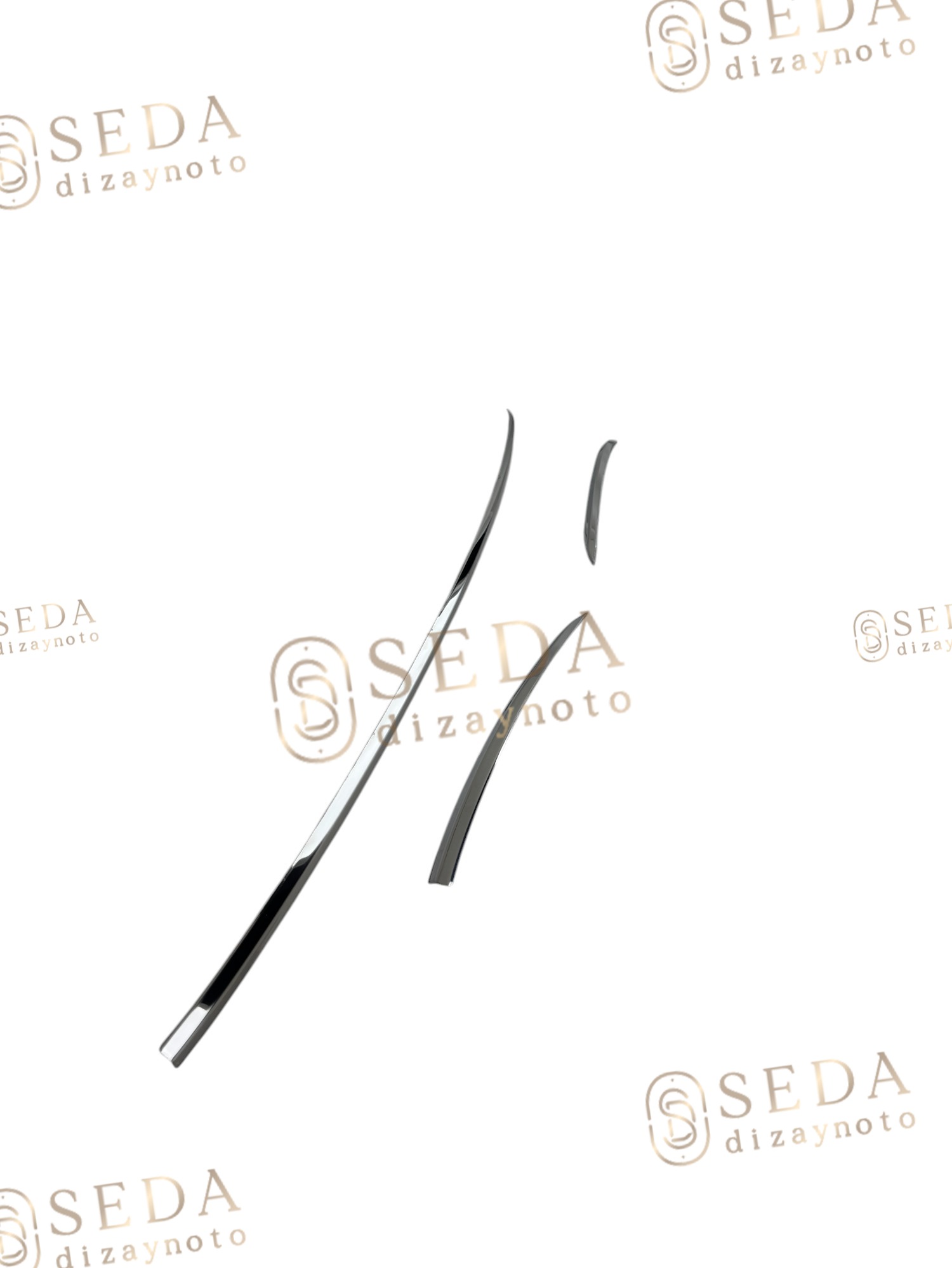 VW Golf 7 HB 2013 > Arka Tampon Çıtası 3 Parça P. Çelik