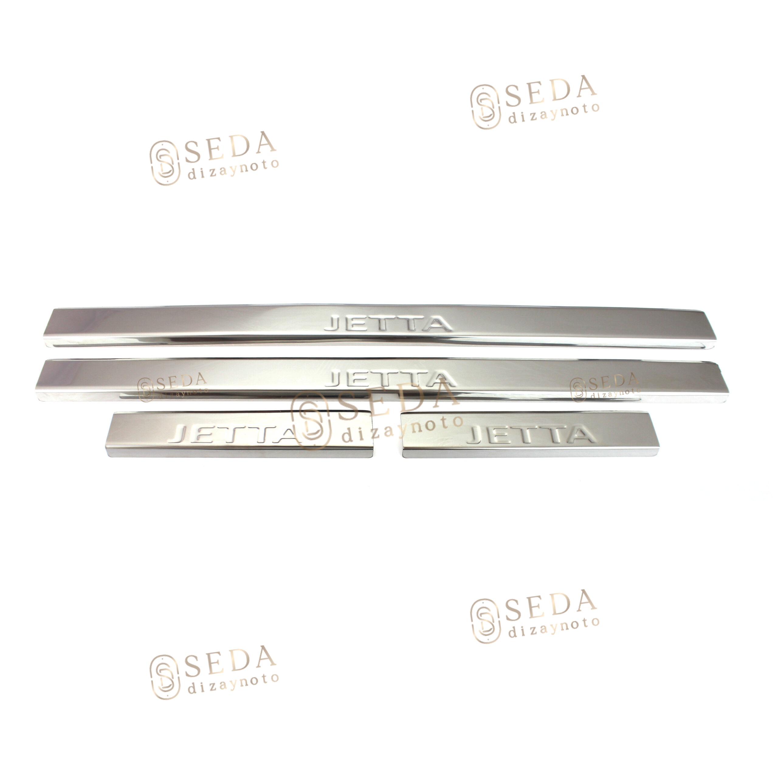 VW Jetta 5 SD 2005 > 2011 Kapı Eşiği 4 Prç. P. Çelik - Görsel 3