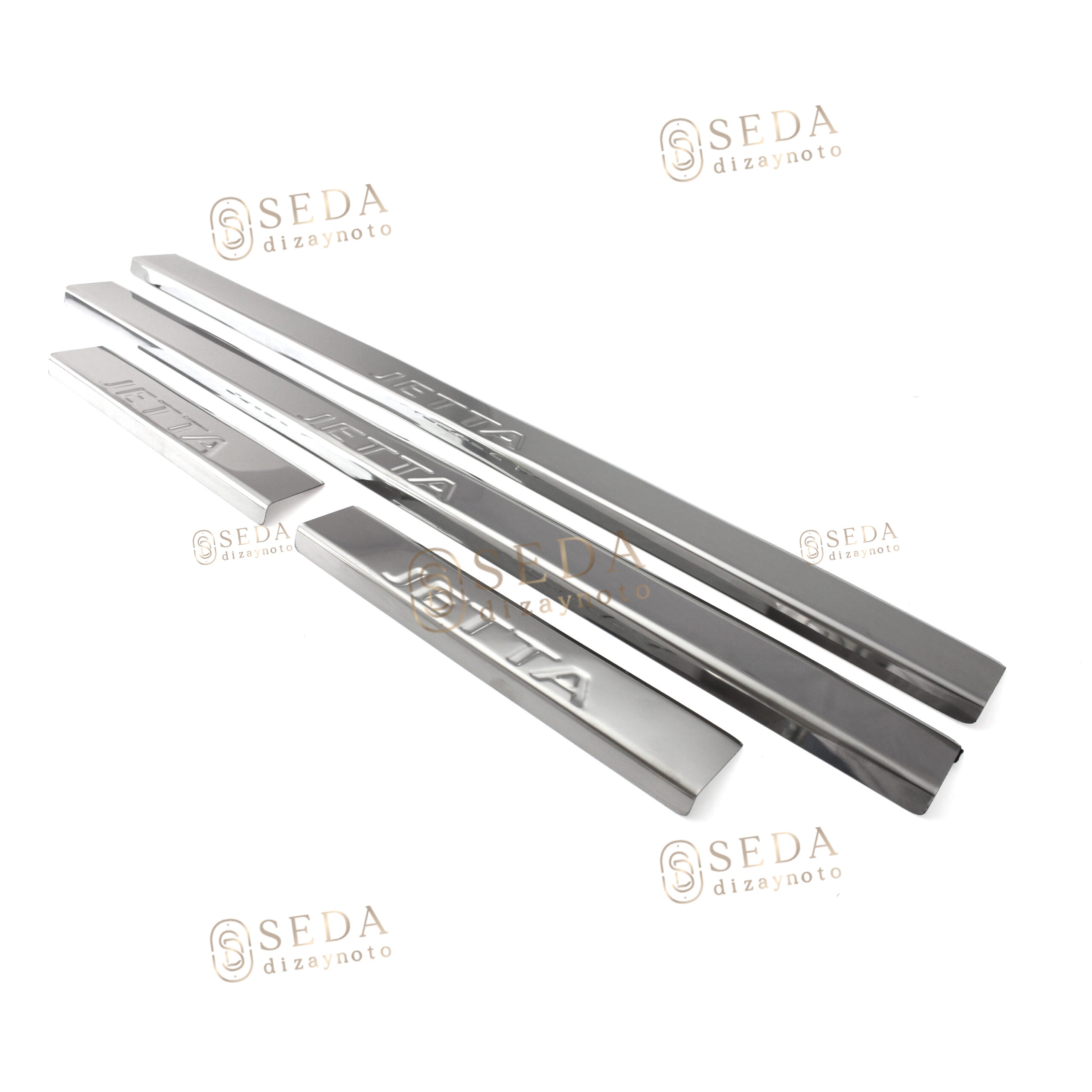 VW Jetta 5 SD 2005 > 2011 Kapı Eşiği 4 Prç. P. Çelik