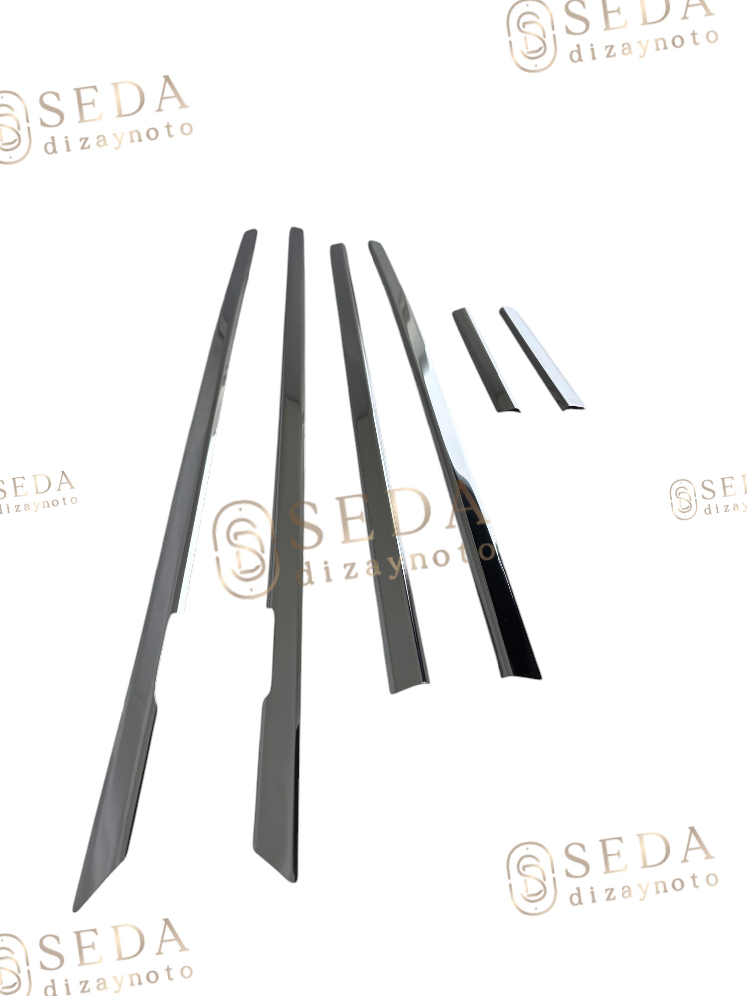 VW Passat 3b SD 2000 > 2005 Cam Çıtası 4 Prç. P. Çelik