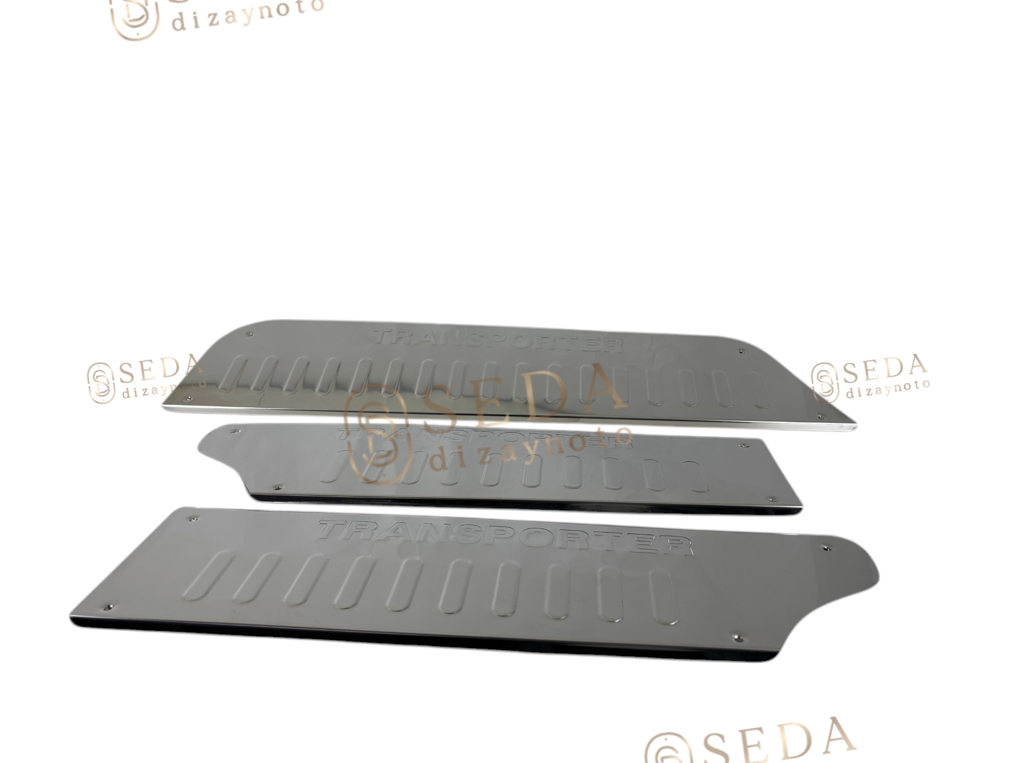 VW T4 Transporter Van 1995 > 2003 Kapı Eşiği 3 Prç. P. Çelik- Caravelle